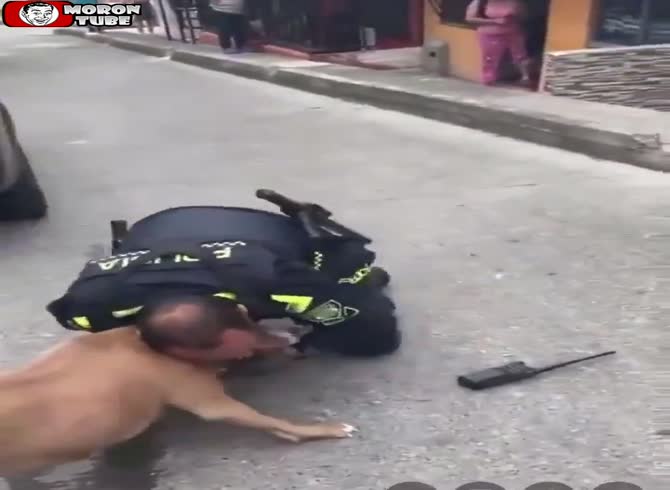 Video :After charging a police officer, the pit bull was shot and killed